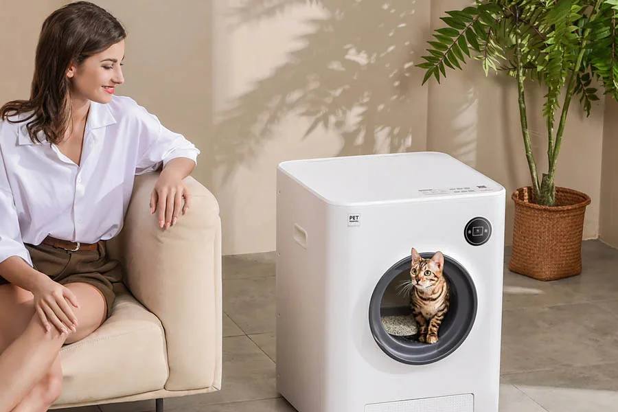 mechanical litter box