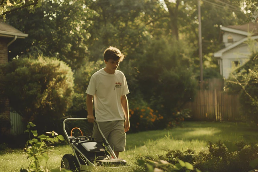 electric self propelled lawn mowers